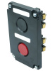 ПКЕ 112-2 У3, 10А, 660В, 2 элемента, чёрный и красный цилиндр, в нишу, IP40, пост управления  (ЭТ)