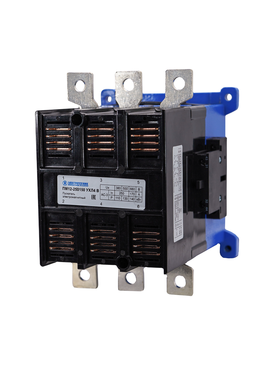 ПМ12-250150 УХЛ4 В, 220В, 2з+2р, 250А, нереверсивный, без реле, IP20  (ЭТ)