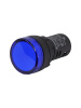 AD-22DS, синяя, светодиодная матрица d=22мм, 220В AC/DC, IP65, индикаторная лампа  (ЭТ)