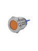 GQ22T-D/L/O/220V/S, оранжевая, металл. корпус, светодиодная матрица d=22мм, 220В AC/DC, IP67, индикаторная лампа (ЭТ)