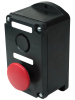 ПКЕ 222-2 У2, 10А, 660В, 2 элемента, чёрный цилиндр и красный гриб, накладной, IP54, пост управления  (ЭТ)