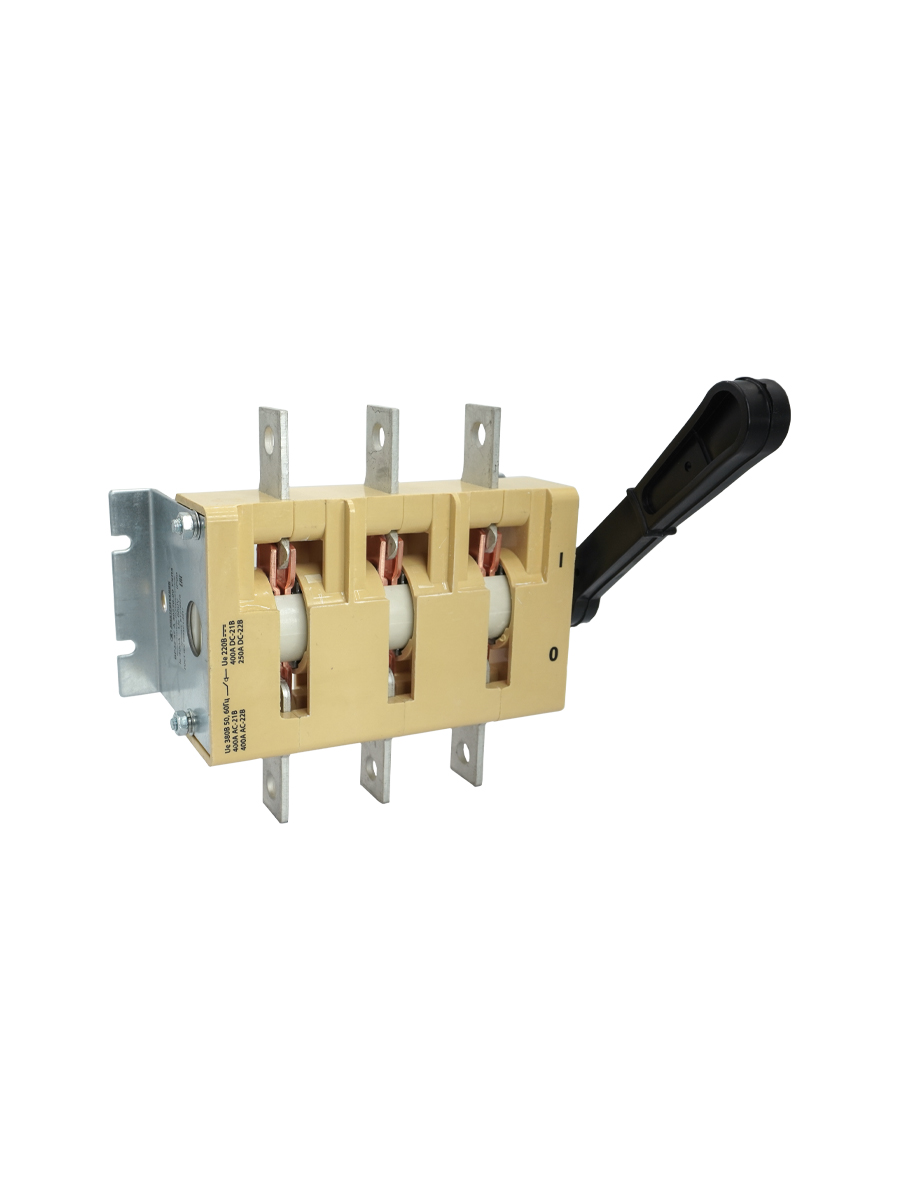 ВР32-37 А 30220-00 УХЛ3, 400А, несъёмная боковая рукоятка, 3-х пол. на одно напр., IP00  (ЭТ)(Китай)