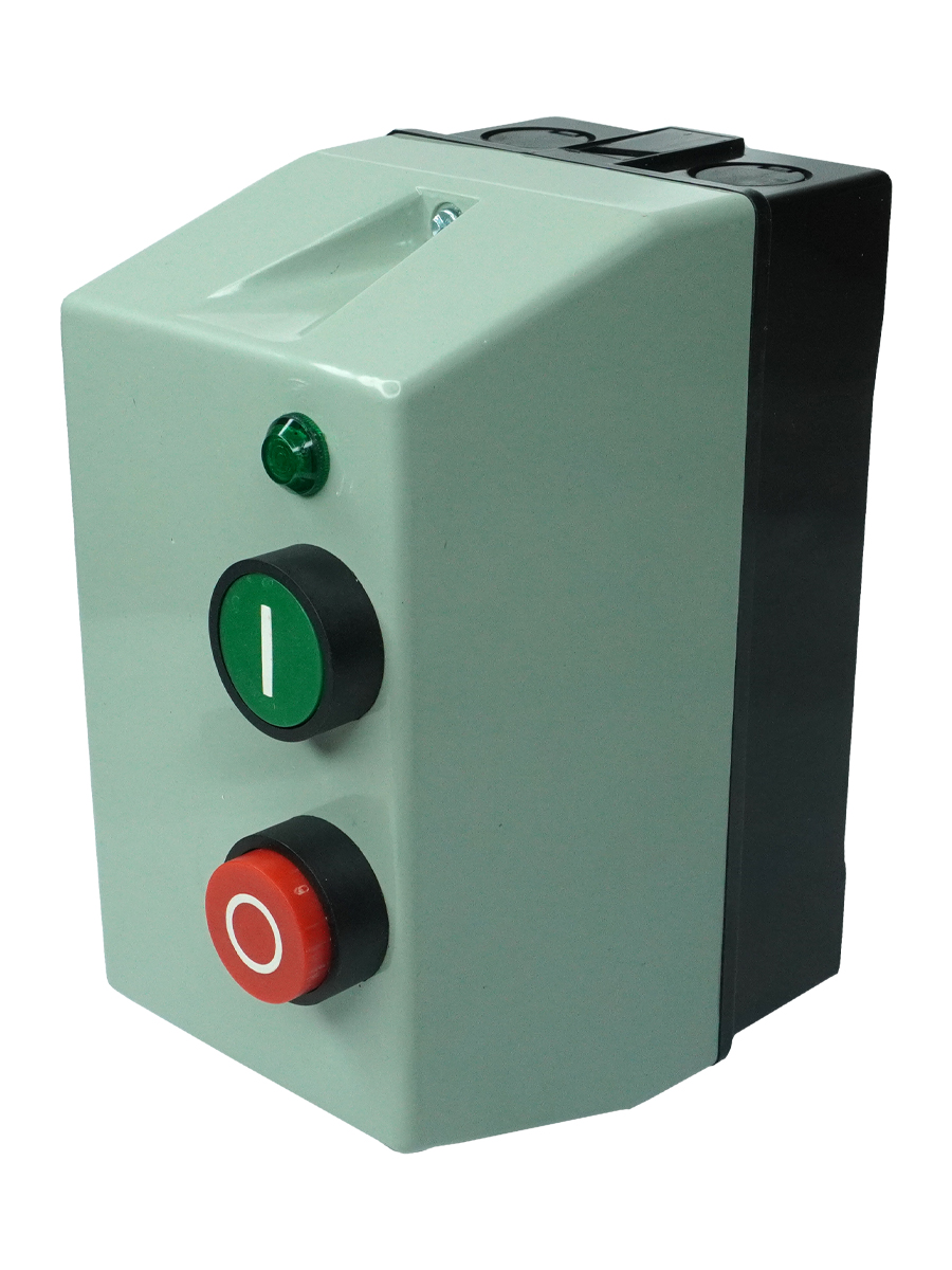 ПМЛ-1230 УХЛ4 Б,380В,1з,10А,нереверс.,с реле 7-10А,в корпусе IP54,с кнопками ПУСК+СТОП, сигн.л. (ЭТ)