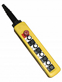 ПКТ-80Б У2, IP65, кнопка БЛОКИРОВКА с фиксацией (красная), вверх, вниз, влево, вправо, вперед, назад, по часовой, против часовой, 8NO, пост кнопочный  (ЭТ)