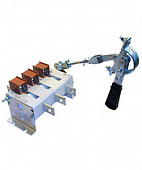 ВР32-37 А 31240-00 УХЛ3, 400А, несъёмная передняя смещённая рукоятка, 3-х полюсный на одно направление, с дугогасительными камерами, IP00, выключатель-разъединитель  (ЭТ)