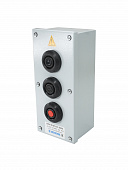 ПКУ-15-21.131-54У2 (2*ВК30-10-11110-54(1з+1р) черная + 1*ВК30-10-11110-54(1з+1р) красная + PG-19), пост управления  (ЭТ)