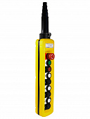 ПКТ-60БПС У2, IP65, кнопка БЛОКИРОВКА с фиксацией (красная), кнопка ПУСК с фиксацией, стоп, вверх, вниз, влево, вправо, вперёд, назад, 7NO+1NC, пост кнопочный  (ЭТ)