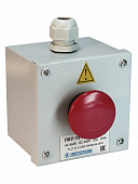 ПКУ-15-21.111-54У2 (КЕ141/2(1з+1р) красная, гриб с фиксацией + PG-13,5), пост управления  (ЭТ)