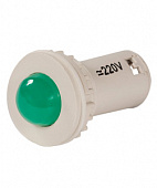 СКЛ-11-Л-2-220, зелёная, 220В AC/DC, d=27, сила света 20 мКд, светодиодная коммутаторная лампа  (ЭТ)