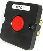 ПКЕ 122-1 У2, 10А, 660В, 1 элемент, красный цилиндр, в нишу, IP54, пост управления  (ЭТ)